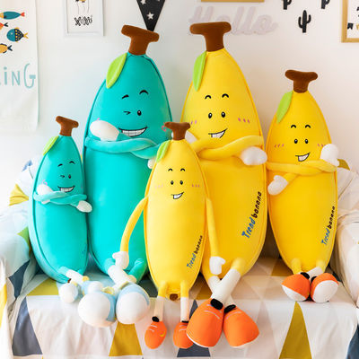 バナナの設計のPlush家の装飾的な投球枕