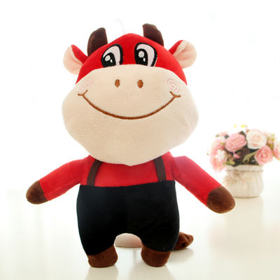 EN71 30cm Skin Friendly Companyの黄道帯牛Plush人形