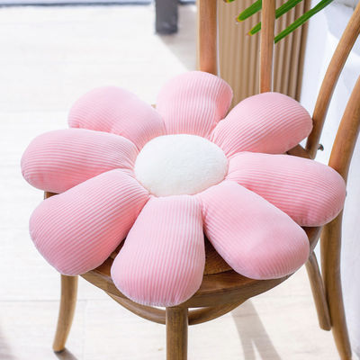 衰退の女の子の睡眠の短いPlush花の枕無し