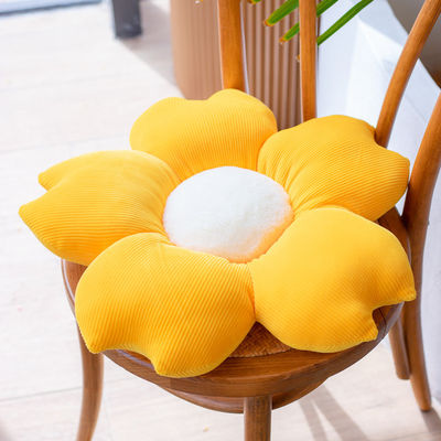 衰退の女の子の睡眠の短いPlush花の枕無し