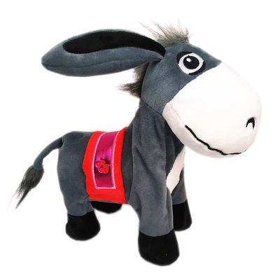 幼児は歌う踊るろばの動揺にPlushおもちゃ伴う