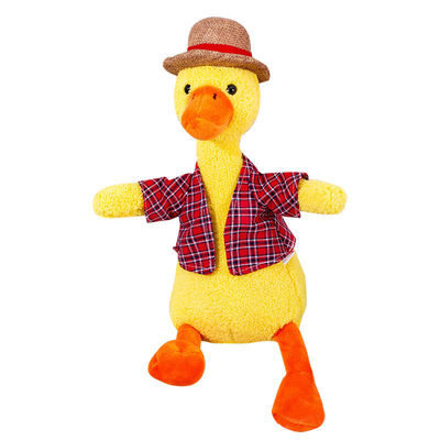 PPの綿によって詰められる子ガモのKeychainのPlushおもちゃ