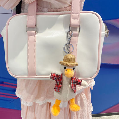 PPの綿によって詰められる子ガモのKeychainのPlushおもちゃ