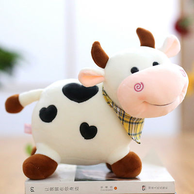 手の洗濯できる家の装飾牛Plush人形