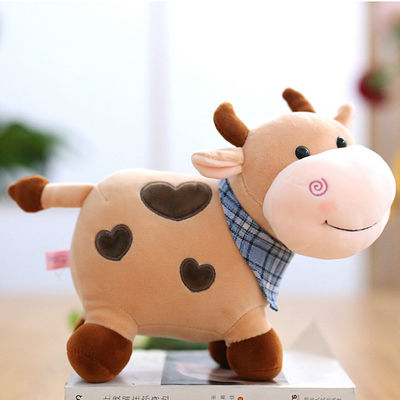 手の洗濯できる家の装飾牛Plush人形