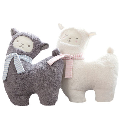 皮友好的な30cmのポリプロピレンの綿の詰物のアルパカのPlushおもちゃ