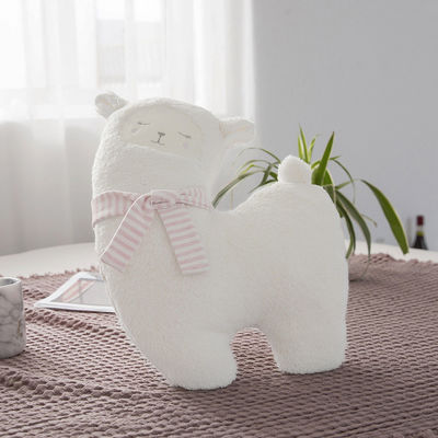 皮友好的な30cmのポリプロピレンの綿の詰物のアルパカのPlushおもちゃ