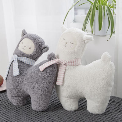 皮友好的な30cmのポリプロピレンの綿の詰物のアルパカのPlushおもちゃ