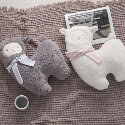 皮友好的な30cmのポリプロピレンの綿の詰物のアルパカのPlushおもちゃ