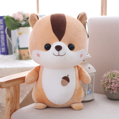 ポリプロピレンの綿が付いているOEMの子供のリスのPlushおもちゃ25cmは満ちた