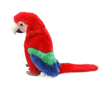 子供のplushおもちゃのための明るく赤いコンゴウインコのぬいぐるみのギフトを詰めるポリエステル線維