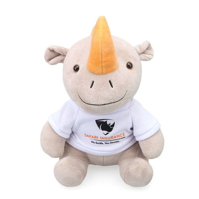 25cmの赤ん坊のためのリアルなポリプロピレンの綿の詰物のサイのPlushおもちゃ