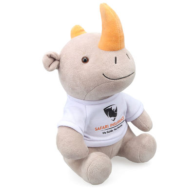 25cmの赤ん坊のためのリアルなポリプロピレンの綿の詰物のサイのPlushおもちゃ