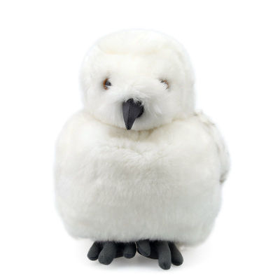 EN71機械洗濯できるヘッド回転白いフクロウのPlushおもちゃ