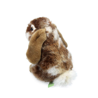 8インチのシミュレーションの柔らかいウサギのおもちゃは灰色のカーキ色のPlushイースター ギフトを詰めた
