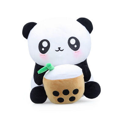 PPの綿によって詰められるミルクのティー カップのパンダのPlushおもちゃ