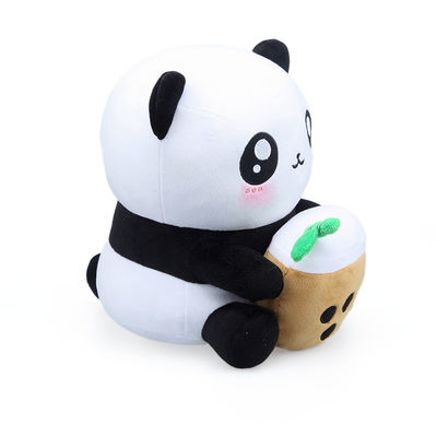 PPの綿によって詰められるミルクのティー カップのパンダのPlushおもちゃ
