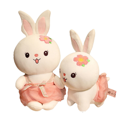 25cmの美しい着席のウサギのPlush人形のおもちゃOEM