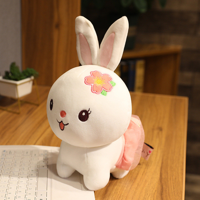 25cmの美しい着席のウサギのPlush人形のおもちゃOEM