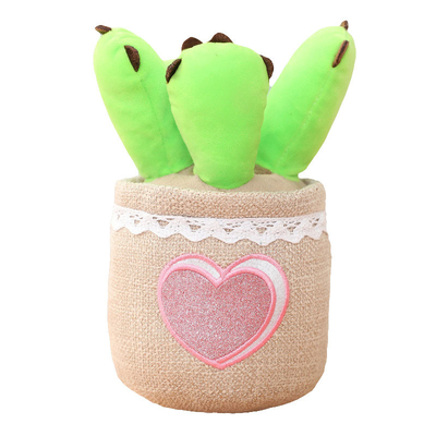 短いPlushシミュレーションの鉢植えな花は家の装飾のためのおもちゃISO9001を詰めた
