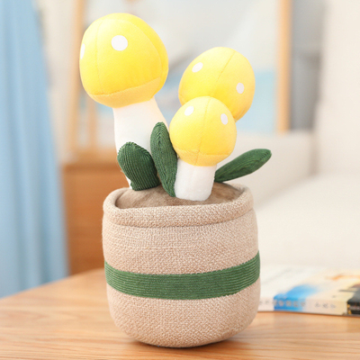 短いPlushシミュレーションの鉢植えな花は家の装飾のためのおもちゃISO9001を詰めた