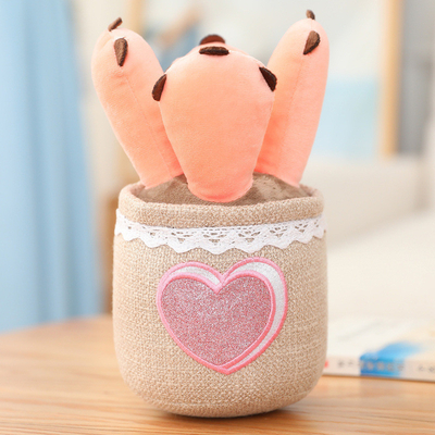 短いPlushシミュレーションの鉢植えな花は家の装飾のためのおもちゃISO9001を詰めた