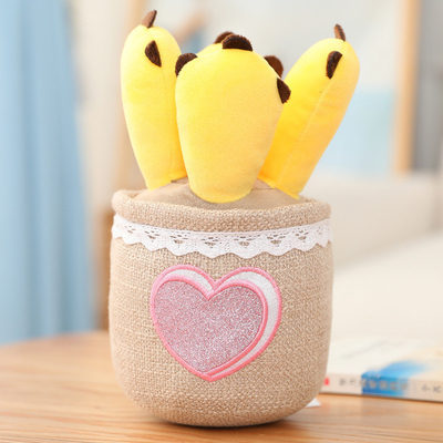 短いPlushシミュレーションの鉢植えな花は家の装飾のためのおもちゃISO9001を詰めた