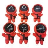 子供のための15cmのイカのゲームのピンクの兵士のPlushおもちゃ