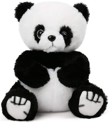 友好的な注文の皮衰退の着席のパンダのPlushおもちゃ無し