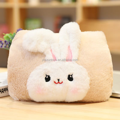 ISO9001は100%のポリエステルPlushオフィスの仮眠の枕を証明した