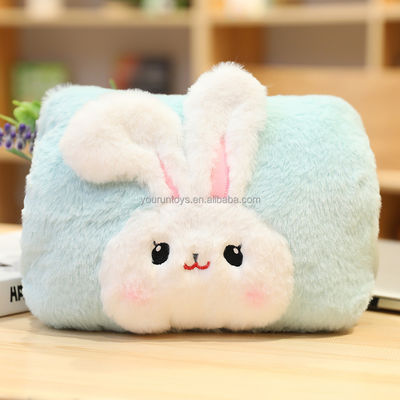 ISO9001は100%のポリエステルPlushオフィスの仮眠の枕を証明した