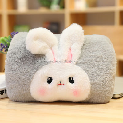ISO9001は100%のポリエステルPlushオフィスの仮眠の枕を証明した