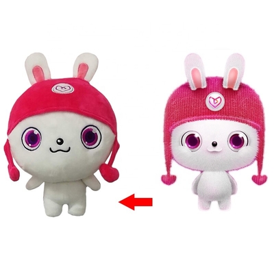 KawaiiのEN71証明のプラシ天によって詰められるバニーのおもちゃ