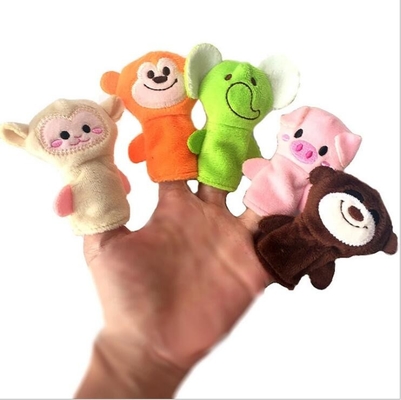 EN71 ASTMの標準的なplush漫画動物指のパペット