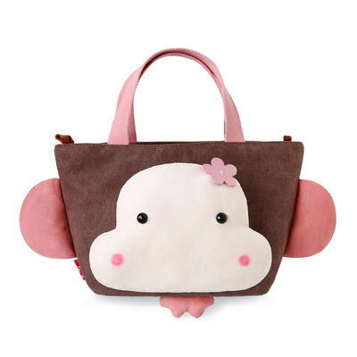 22cm*15cm*19cmのHip Hop猿動物Plush袋の漫画の携帯用かわいいキャンバス袋