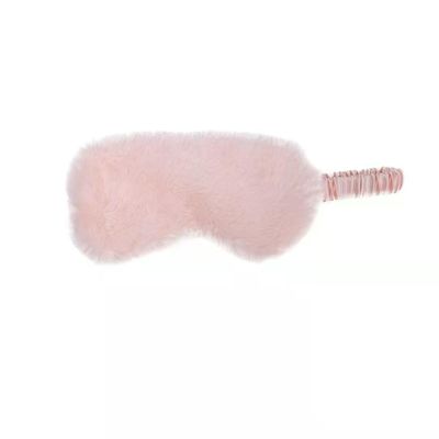 20cmの女の子の中心のウサギの毛のゴムひもの仮眠のPlush目マスクの柔らかいおもちゃの付属品
