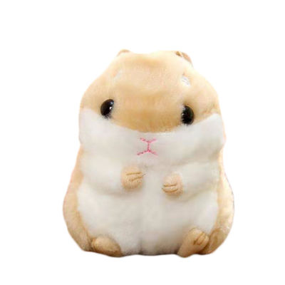 ハムスターのPlush Keychainぽっちゃりした袋の吊り下げ式のバースデー・プレゼントの小型Plush人形