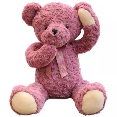 ローズの赤い女の子の睡眠の抱擁の内気なテディー・ベアのPlushおもちゃの小さくかわいい縫いぐるみ人形85cm